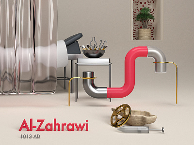 • Al-Zahrawi • from "Candles in the dark" 3d alphabet arabic art c4d cg cinema4d digitalart houdini letters redshift render