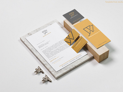 Woodham Design Co. Stationery Mock-up