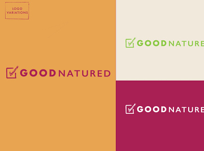 Good Natured Logo Color Variations branding color palette corporate identity design graphic design logo logo concepts logo design