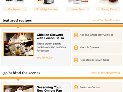 Bon Appetit Collection Mobile Experience