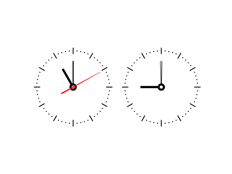 Simple Analog Clock Seconds Clock Hand On Make A Gif vrogue.co