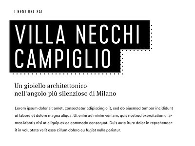 FAI Fondo Ambiente Italiano / Typography amiente fai fondo heritage italiano italy national physical trust