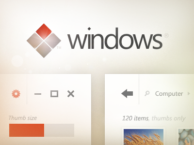 Windows UI Concept desktop explorer gui logo metro minimalist os skype ui windows windows 8 windows 9