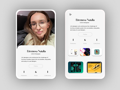 Daily UI challenge #006 006 challenge daily ui dailyui006 dailyuichallenge name profile profileapp profileui social profile ui ux