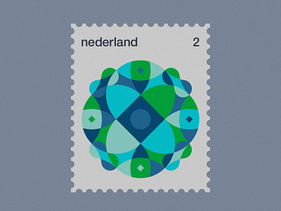 Dutch Post Stamps series 3-2 dutch geometric minimal modernism nederland netherlands simple stamp stamps
