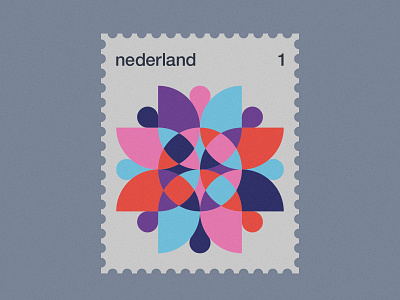 Dutch Post Stamps series 3-3 dutch geometric minimal modernism nederland netherlands simple stamp stamps