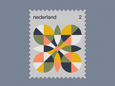 Dutch Post Stamps series 3-4 dutch geometric minimal modernism nederland netherlands simple stamp stamps
