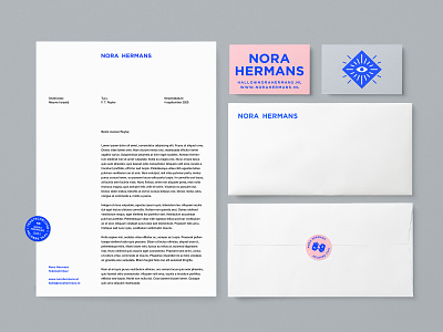 Nora Identity System a4 brand brand design branding branding design business card copywriter envelope identity letter letterhead logo print stationery