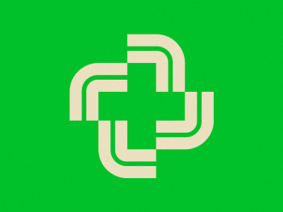 Pharmacy logo branding cross dutch geometric green logo logodesign logos minimal nether netherlands pharmacies pharmacy simple