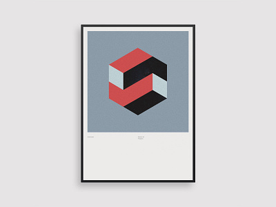 Vormentaal - Polygon 2d dutch framed geometric illustration minimal modernism poster