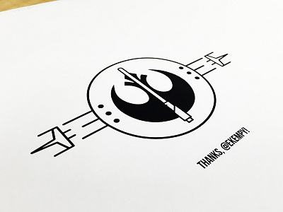 Debut with some Star Wars debut icon illustrator logo simple star wars