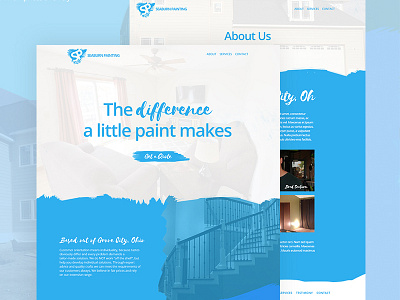 Local Painting Company decorating hero home decorating huge typography landing page paint painting typography website