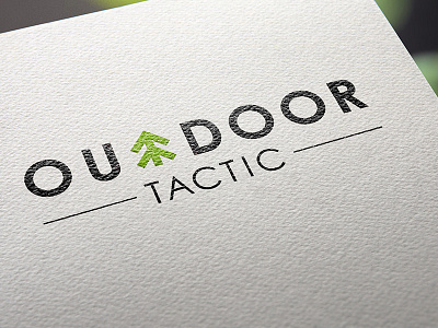 Outdoor Tactic Logo brand branding clean icon logo minimal nature outdoor outdoors tactic tree typography