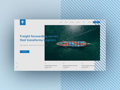 Web Concept for Freight forwarding