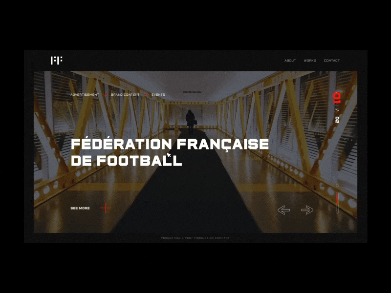 First Frame — Slideshow development interface portfolio ui webgl website