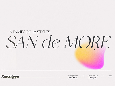 San de More - Stylish Serif Family Font