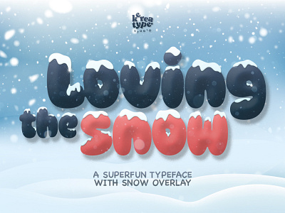 Superfun Winter Theme - Loving Snow Font