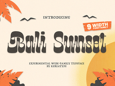 Bali Sunset - Unique Display Font