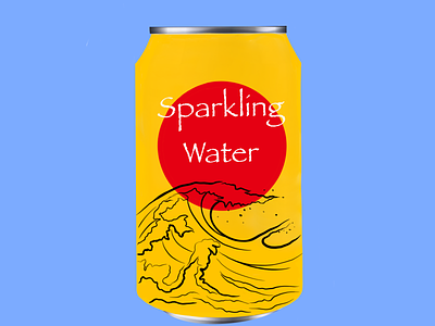 Sparkling water branding design graphic design illustration logo