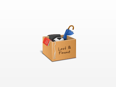 Lost & Found box icon lost and found