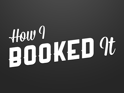 How I Booked It logo