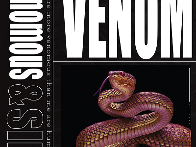 venomous branding design graphic design illustration typography vector