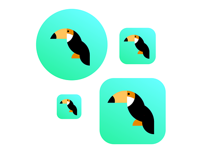 DailyUI #005 - App Icon app daily ui 005 dailyui design golden ratio gradient icon illustration logo logo design toucan vector