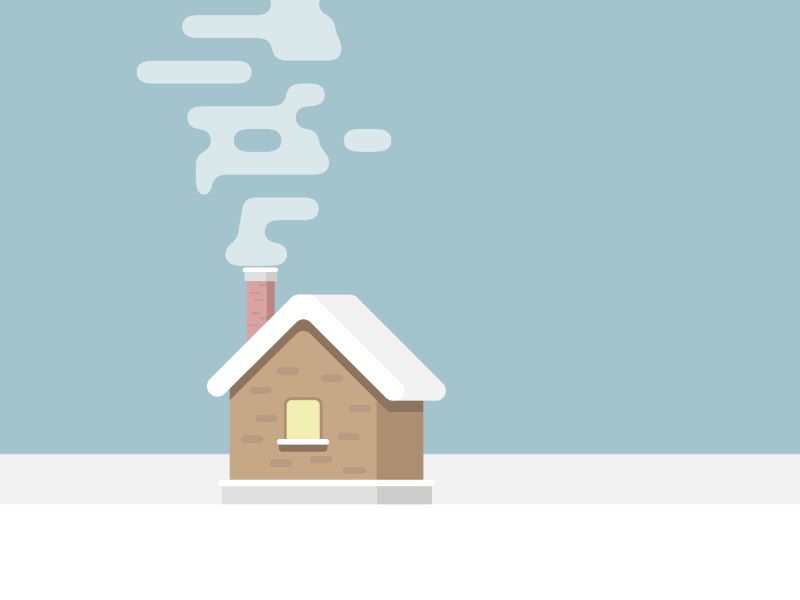 Snow Cabin aep after effects animation cabin file house illustration liquid smoke snow tutorial winter