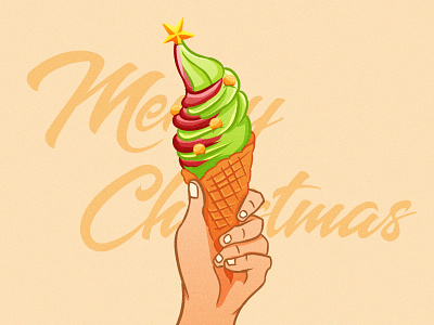 Merry Christmas No.2 adobe photoshop christmas design icecream illustration vector