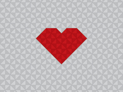 Sharp Heart branding design geometric heart icon illustration logo pattern poster red vector