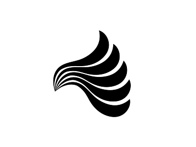 Wing clean creative icon logo minimal simple wing
