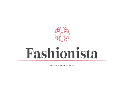 Fashionista Logo boutique clean cloth designer fashion icon logo minimal modern stationery studio symbol