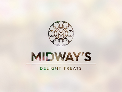 Midway brand clean identity logo modern sweetshop symbol