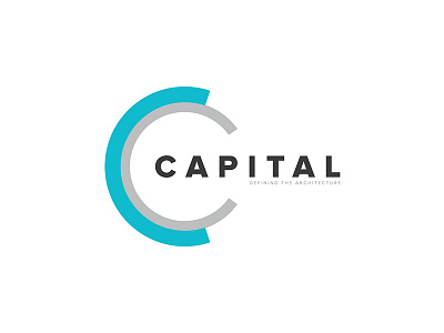 Capital Logo architecture brand branding clean elegant icon logo minimal modern name stationery