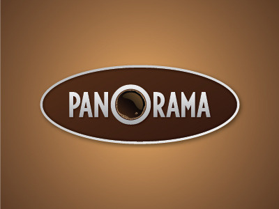 Panorama 01 coffee logo lounge oval simple