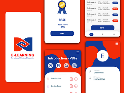 E-Learning Mobile App UI/UX Design