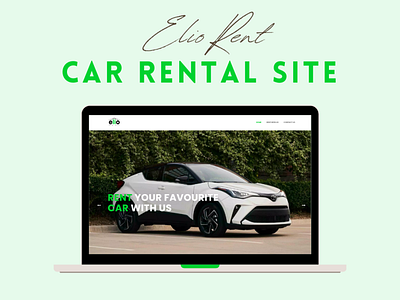 ELIO RENT (vehicle rental website) carrental design eliorent figma rentacar srilankatoursim ui uiuxdesign ux vehiclebooking webdevelopment