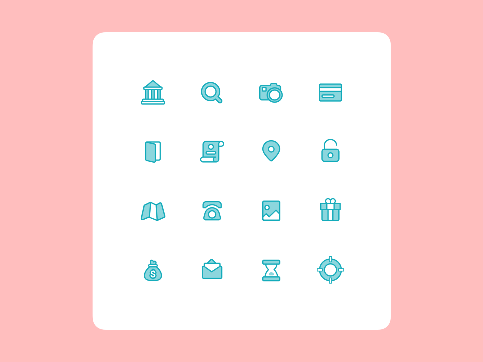 Icons for the mobile app