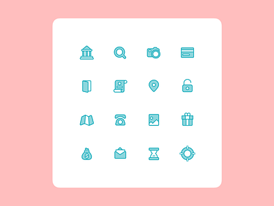 Icons for the mobile app