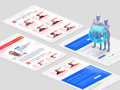Health & Wellness Tech Podcast Website 3d 3dillustration branding figma graphic design health people photoshop podcast podcasting startup tech ui ux wellness