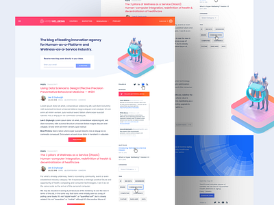 Wellness-as-a-Service Blog design