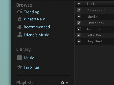 Music App application green music tunes web