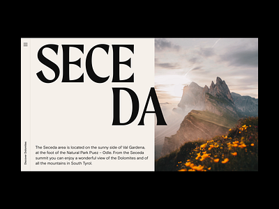 Dolomites Exploration Website Concept