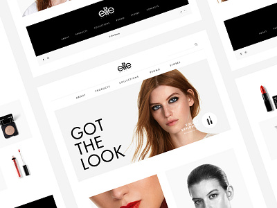 Elite Beauty - Behance Case Study behance case study design experience futura interface minimal process typography website