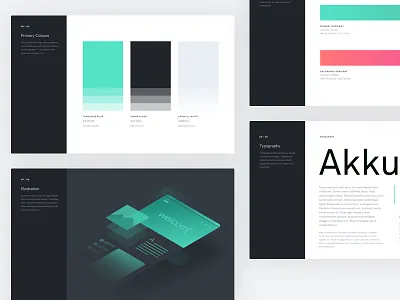 Personal Branding - Styleguide colours flat design gradients illustration styleboard styleguide typography website