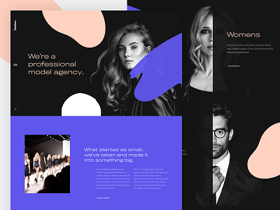 Fashion - Home Page agency desktop fashion home landing page typography ui ux website