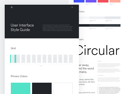 Personal Branding- User Interface Styleguide