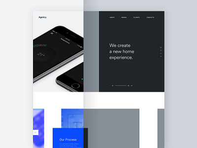 Agency - Wireframes agency app design mobile process technology user experience website wireframe