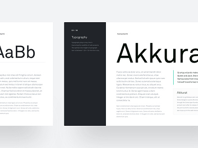 Personal Branding - Typography akkurat branding circular minimal process specimens style guide typography ui ux