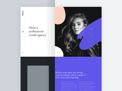 Fashion - Wireframe design process fashion moldel agency ui user experience ux website design wireframe